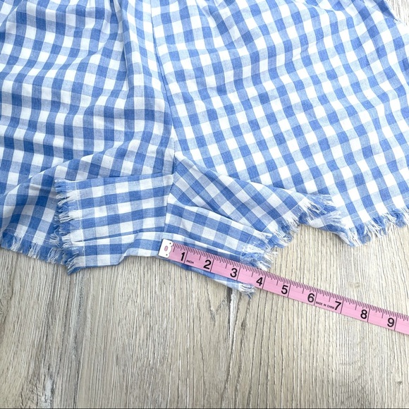 Seek The Label Australia Blue & White Plaid Shorts - Picture 7 of 10